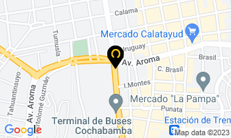 Mapa de Amplificacion Kaos Eventos en Cochabamba