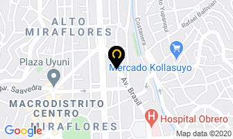 Mapa de Banco Bisa en La Paz