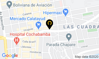 Mapa de Carpinteria En Aluminio ´´poder De Dios´´ en Kilómetro Doce a Cochabamba