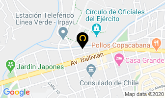 Mapa de Cirujano - Dentista Dra.justiniano en La Paz