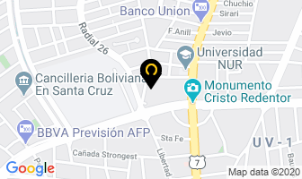 Mapa de Clinica Dental Borjadent en Santa Cruz de la Sierra