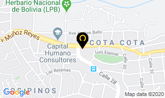Mapa de Clinica Veterinaria Del Sur en La Paz