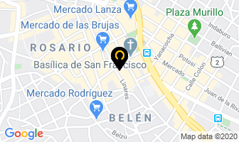 Mapa de Consultora Economica, Tributaria Y Financiera en La Paz
