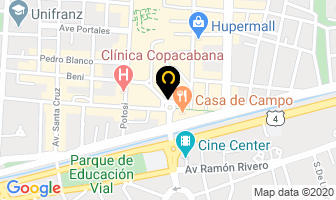 Mapa de Cosmetologia Ninca en Cochabamba