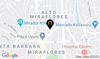 Mapa de Courier Express Unicornio en La Paz