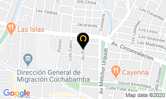 Mapa de Dormicentro Rosen en Cochabamba