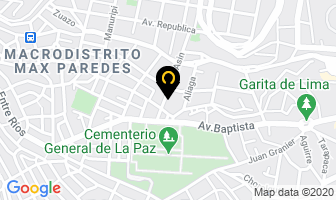 Mapa de Extravaganza Eventos en La Paz