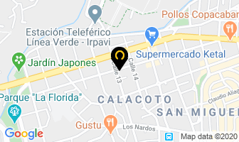 Mapa de Hotel Calacoto en La Paz