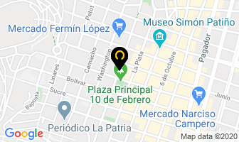 Mapa de La Casona en Oruro