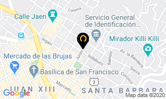 Mapa de Laboratorio Hemolab Srl en La Paz