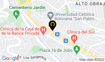 Mapa de Marmolera Colorín en La Paz