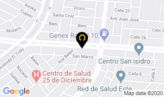 Mapa de Material De Construcción Radial 10 en Santa Cruz de la Sierra