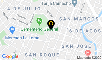 Mapa de Pasteleria Cherry en Tarija