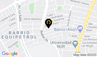 Mapa de Profesores Asociados S.r.l en Santa Cruz de la Sierra