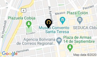 Mapa de Super Pet Clínica Veterinaria en Cochabamba