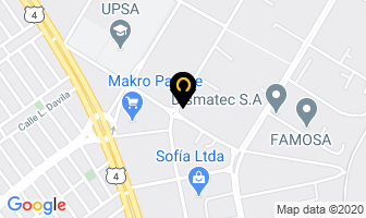 Mapa de Udem en Santa Cruz de la Sierra