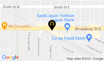1010 16081 Saskatchewan Ltd in Yorkton map