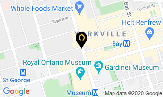 155 Yorkville in Toronto map