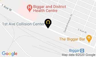 1St Ave Collision Center in Biggar map