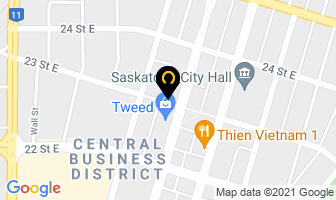 2Nd Avenue Lofts in Saskatoon map