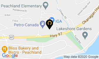 4 Hair Co in Peachland map