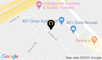 401 Dixie Hyundai in Mississauga map