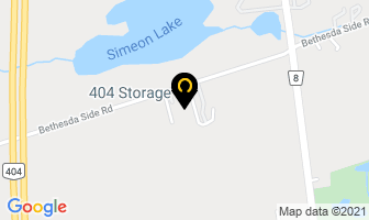 404 Storage in Whitchurch-stouffville map