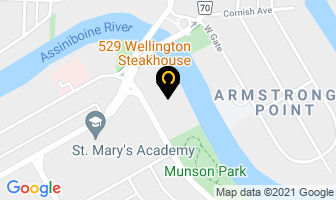 529 Wellington Steakhouse in Winnipeg map