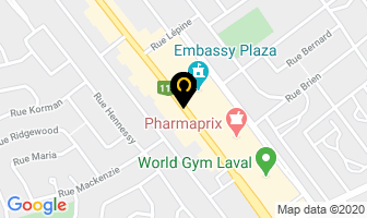 57 Cals in Laval map