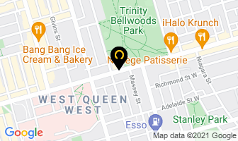 882 Queen Street West in Toronto map