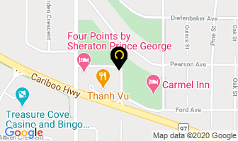 97 Motor Inn in Prince George map