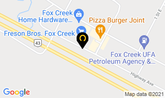 A & W Fox Creek in Fox Creek map