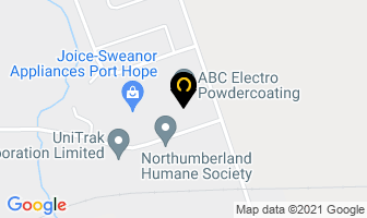 A B C Electro Powdercoating Ltd in Port Hope map