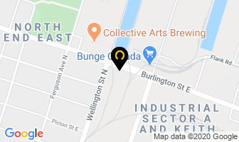 A M Roofing Systems Inc in Hamilton map
