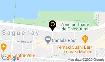 A R Construction in Chicoutimi map