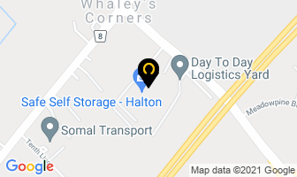 A Safe Self Storage in Hornby map
