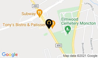A T M J Holdings Inc in Moncton map