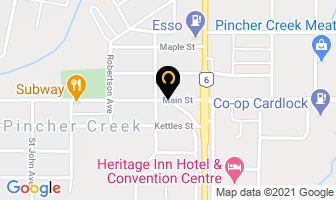A1 Pizza in Pincher Creek map