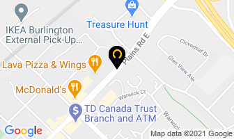 Aaa Garage Doors in Burlington map