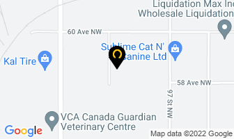 Aaa Rightway Moving in Edmonton map