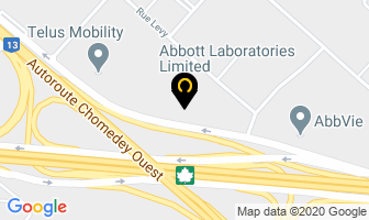 Abbott Laboratories Limited in Brantford map
