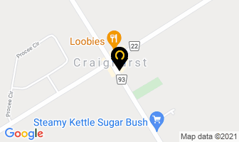 Abbott's Of Craighurst in Barrie map