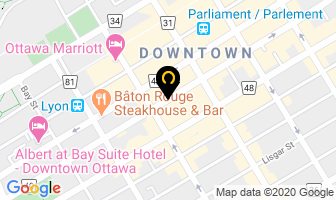 Aboriginal Healing Foundation in Ottawa map