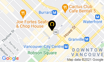 Absolute Spa At Fairmont Hotel Vancouver in Vancouver map