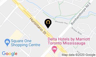 Absolute World I in Mississauga map