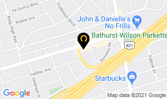 Academica in Orillia map