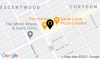 Academy Florist in Winnipeg map
