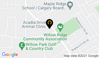 Acadia Drive Animal Clinic in Calgary map