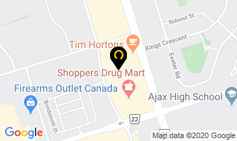 Accel Dental in Barrie map