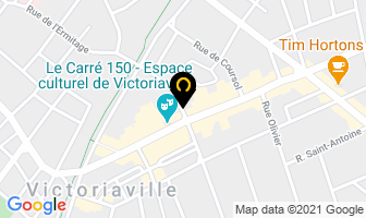 Accelerated Connections in Victoriaville map